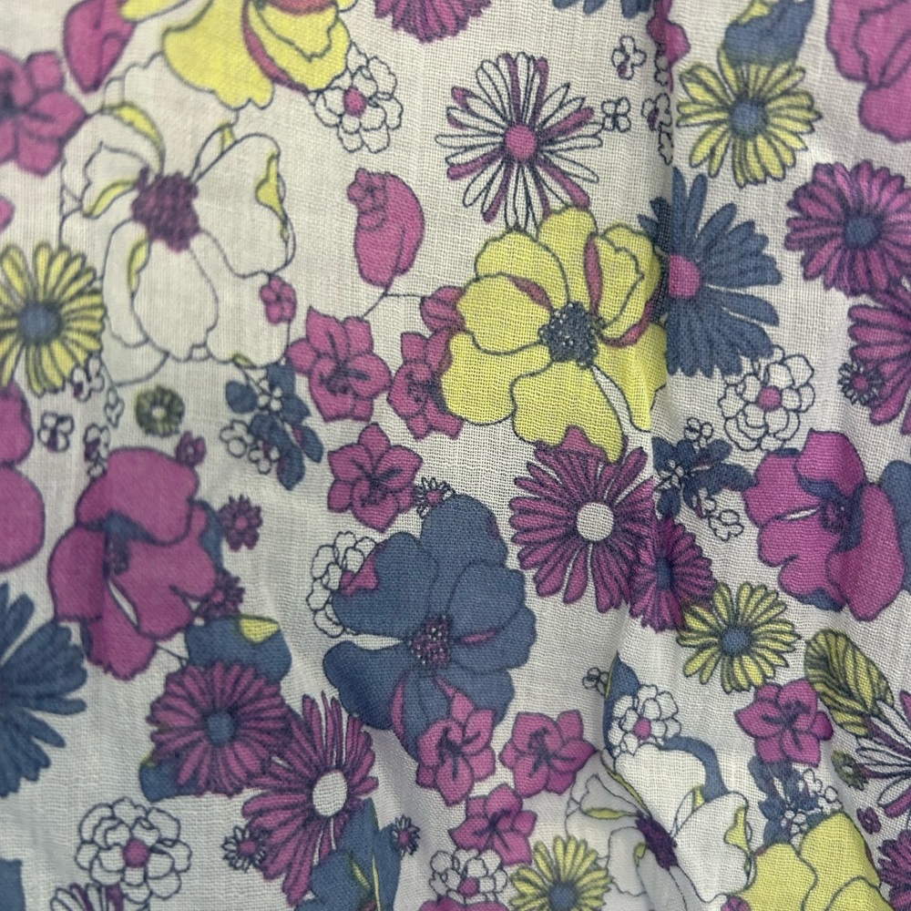 ModCloth Anthropology Violet White Ruffling For Flowers Midi Dress NWT Size 6 - Picture 13 of 13